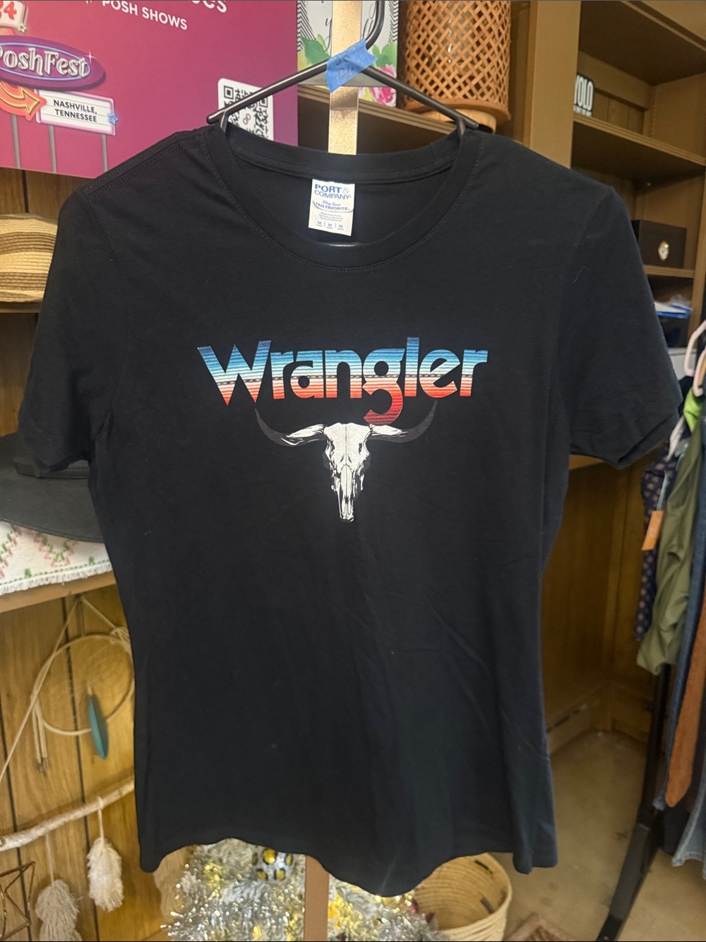 Wrangler Black Crewneck Tee